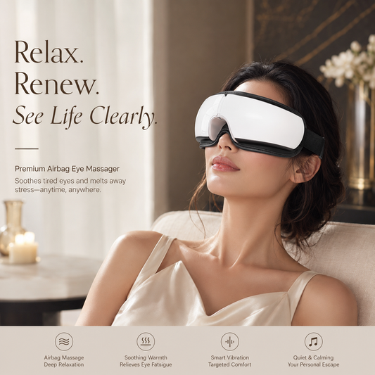 Smart Heated Eye Massager Rechargeable