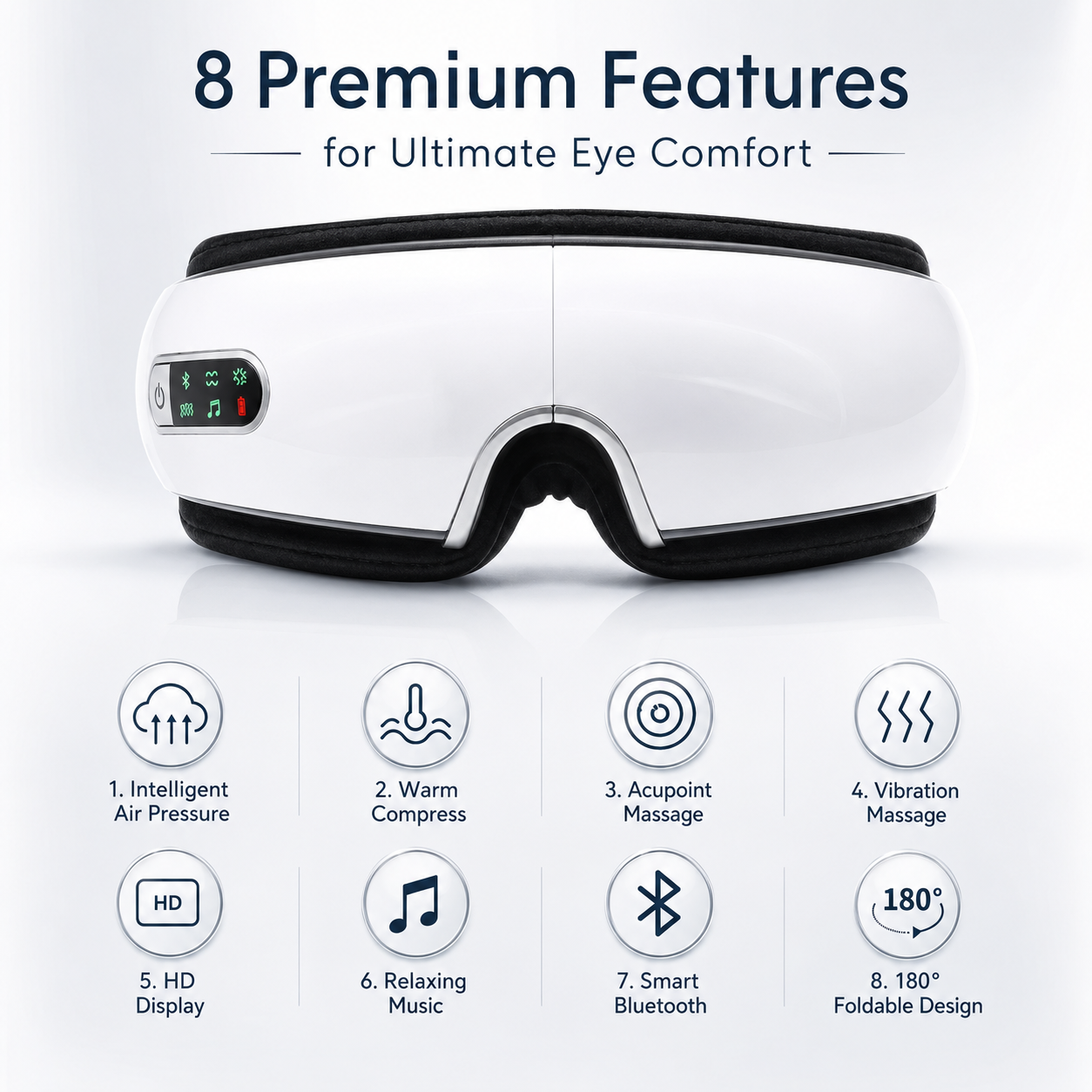 Smart Heated Eye Massager Rechargeable
