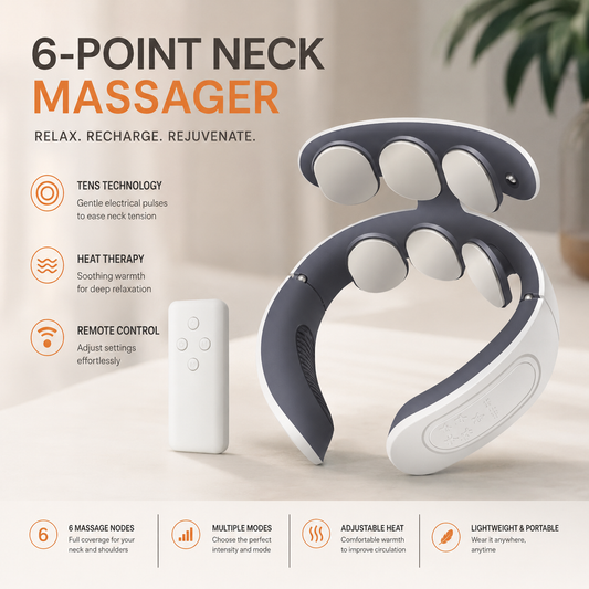 Head Heated Neck & Shoulder Massager
